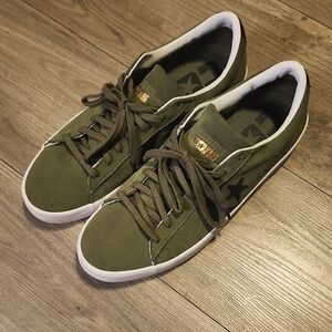 Converse Men's Green Suede Sneakers Sz 11.5